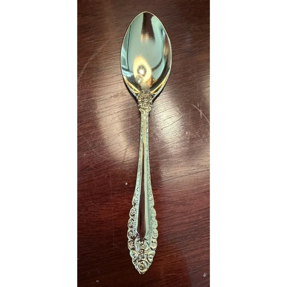 Vintage Prestige CONCORD Gold 24K Electroplate Demitasse Spoons Set of 6 BOXED